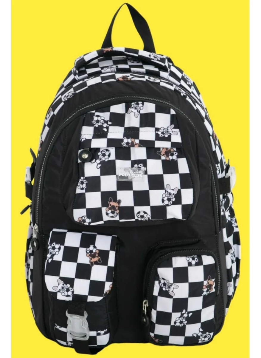 Tezzgelsin Unisex Waterproof Checkered Colorful Backpack School Bag