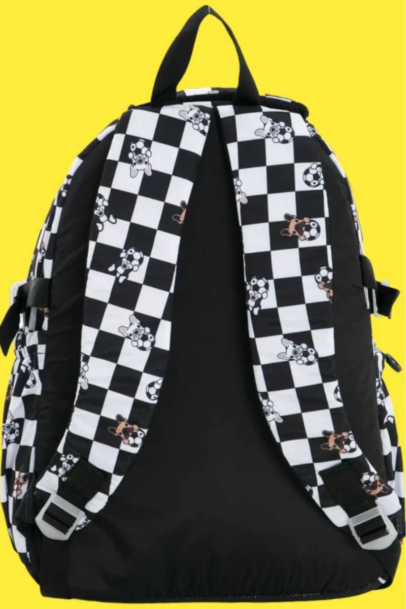 تيزجيلسين Unisex Waterproof Checkered Colorful Backpack School Bag