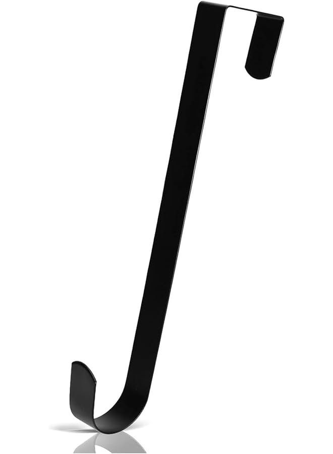 The Bros Wreath Hanger For Front Door,12" Wreath Hanger Door Wreath Hook Over The Door Hanger, It Can Be Used To Hang Clothes, Bags, Umbrellas - Image 1