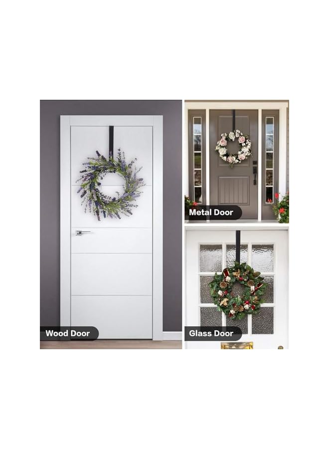 The Bros Wreath Hanger For Front Door,12" Wreath Hanger Door Wreath Hook Over The Door Hanger, It Can Be Used To Hang Clothes, Bags, Umbrellas - Image 4