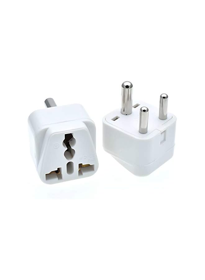 PROMASS promass South African Switch Plug Converter Type M Plug Adapter Safe Grounded Small Travel Adapter Plug for South African/Indian Travel Power Plug Adapter Converter 0-10A 250V  - Image 3