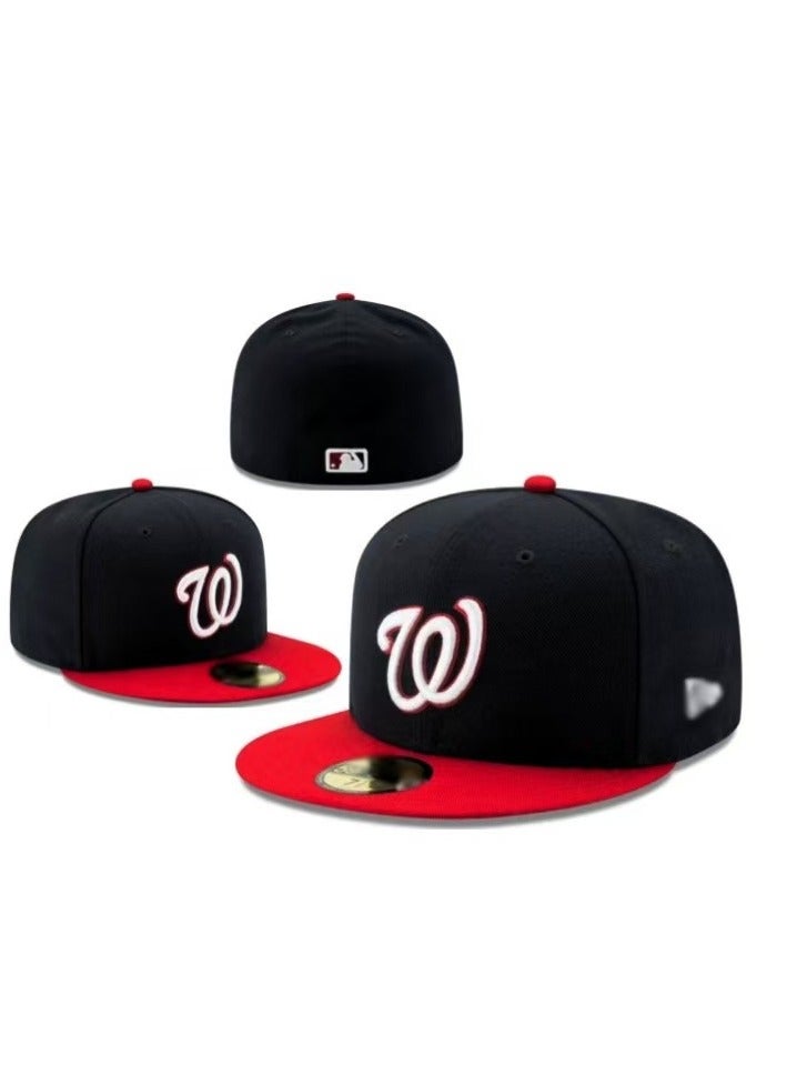 New era Embroidered Fitted Baseball Team Cap with Closed Back for Sun Protection56.8cm