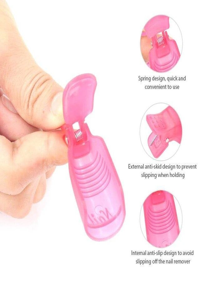 MYYNTI Acrylic Gel Polish Clips, NailClip NailArt GelPolish Remover Plastic，5 PCS GelPolish, Nails Art Gel Cap Soak OffClip UV Manicure AcrylicNails Wrap Tool 1pc, Multi Color. - Image 3