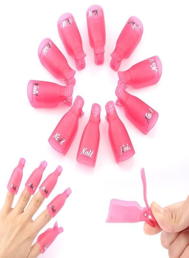 MYYNTI Acrylic Gel Polish Clips, NailClip NailArt GelPolish Remover Plastic，5 PCS GelPolish, Nails Art Gel Cap Soak OffClip UV Manicure AcrylicNails Wrap Tool 1pc, Multi Color. - Image 1