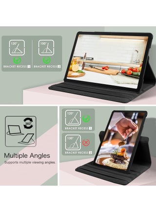 Case for Samsung Galaxy Tab A9 Case 8.7 inch 2023 (SM-X110/X115/X117) 360° Rotating Book Cover Protective Case with Auto Wake/Sleep for Galaxy Tab A9 (Black) - view 3