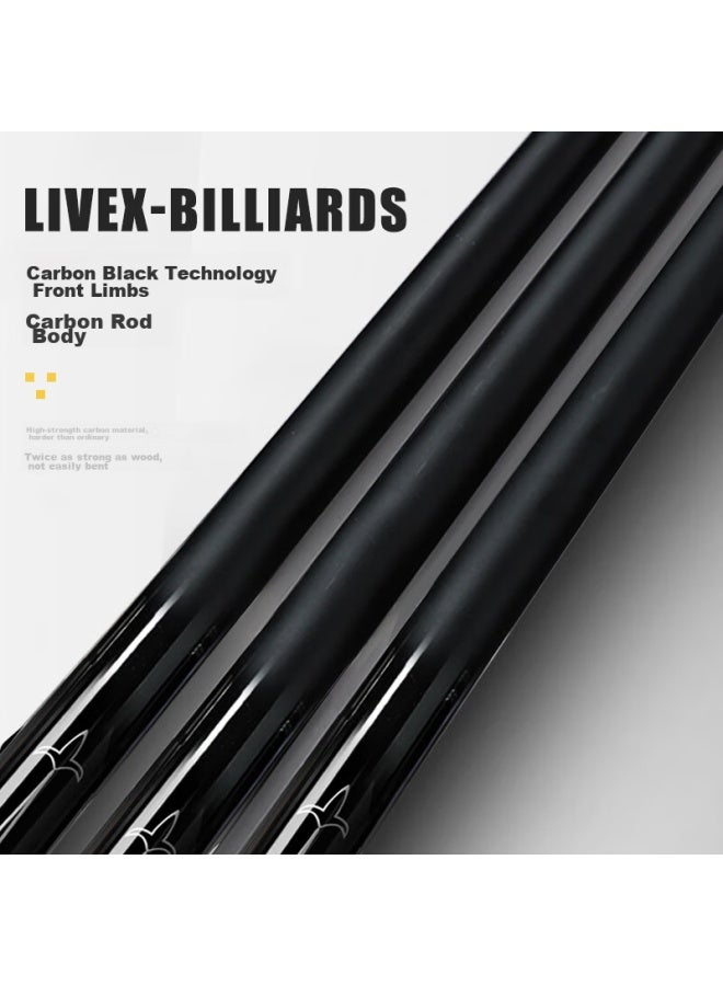 Livex Livex Black Blade, Carbon Fiber Small Tip Cue, Snooker Chinese Black 8 High-tech Carbon Straight Cue, Pool Cue, Billiard Cue - Image 5