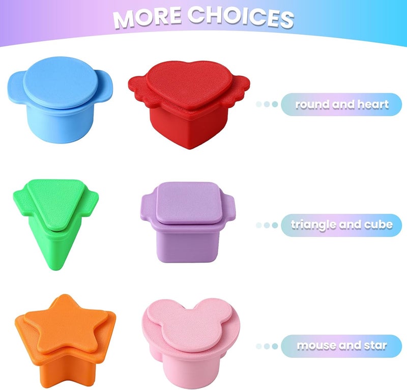 MITCHENIFY Mouse Star Shaped Cake Pop Cutter and Pusher, 3D Printed Cake Pop Molds Shapes Press Set, Baking Molds for Home Baking, Kids Cooking, Birthday Parties, Wedding Desserts - Image 4