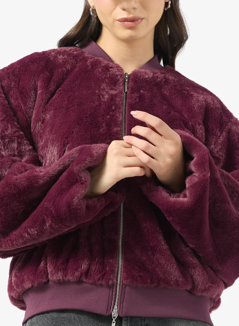 ONLY Onldana Life Faux Fur Bomber Jacket