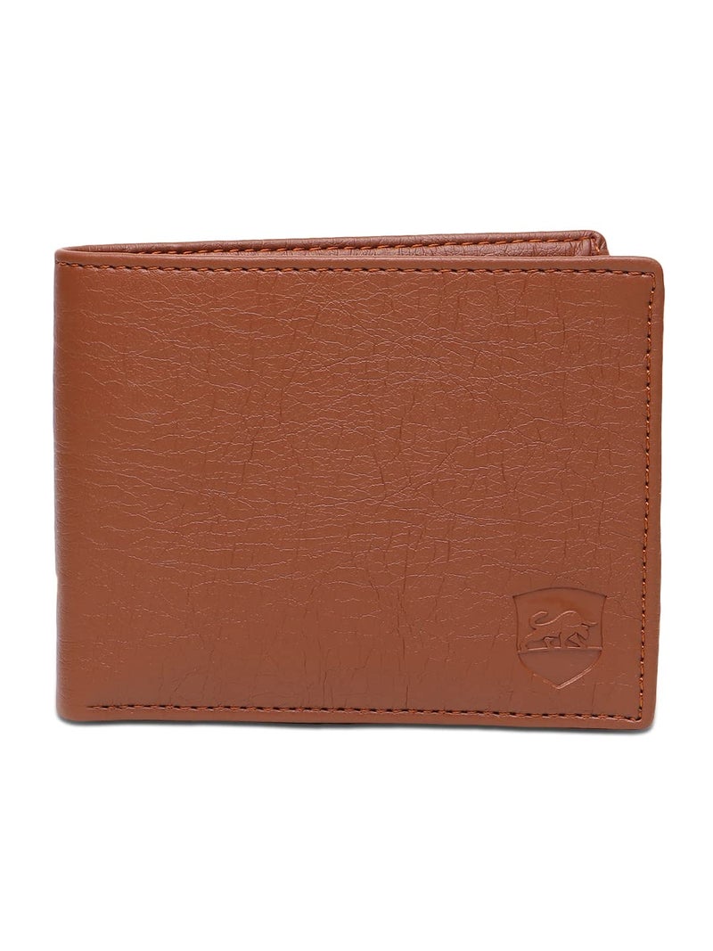 SAMTROH Slim Wallet for Men - Artificial Leather, Album Design, 9 Card Capacity, 2 Cash Pockets & Hidden Compartment (Style23) | Everyday Carry Essential - Image 1