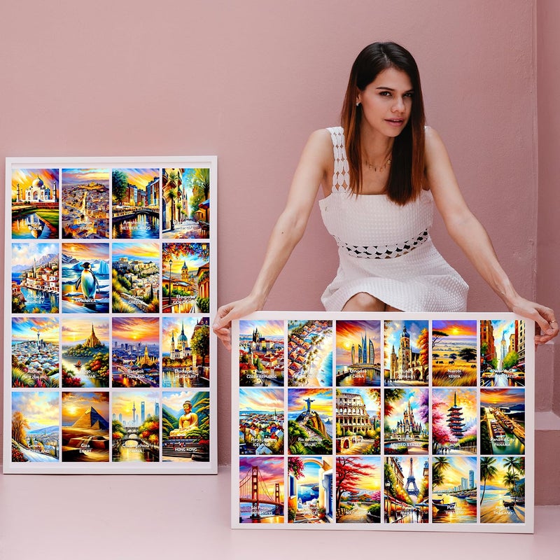 PARTH IMPEX 100Pcs Vintage Travel Postcards - World Travel Wall Art Prints, Retro Popular Cities Posters Collage Kit, Trendy City Landscape Aesthetic Pictures for Teen Dorm Bedroom Room Decor - 4" x 6" Photo - Image 5
