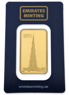EMIRATES MINTING Emirates Minting 1 Ounce Burj Khalifa Gold Bar 999.9 Purity  - Image 3