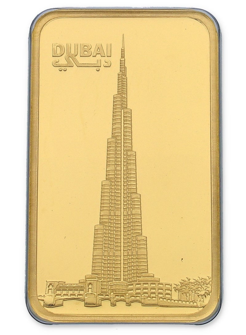 الإمارات مينتنج سبيكة ذهب إمارات ميتينج ١ أونصة بتصميم برج خليفة نقاء 999.9  - Image 1