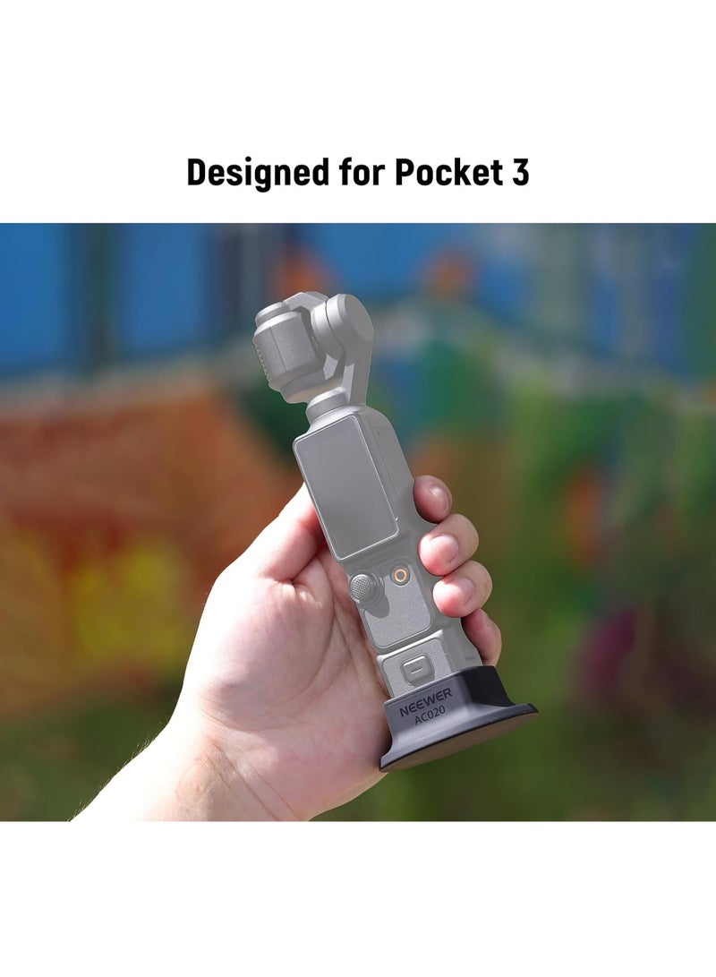Neewer DJI OSMO Pocket 3 Silicone Stand Base for DJI Osmo Pocket 3, ø64mm Nonslip Soft Stable Anti Scratch Desktop Camera Mount Support Base Accessory Compatible with DJI Osmo Pocket 3 Gimbal Camera  - Image 2