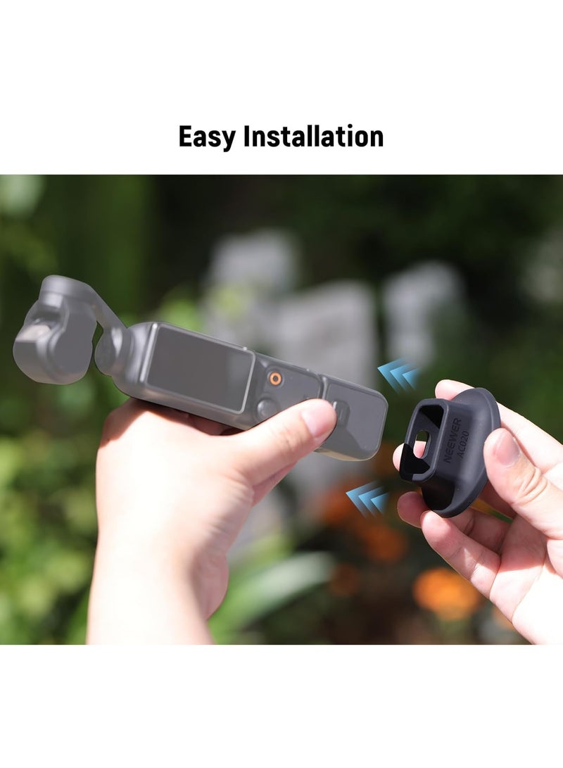 Neewer DJI OSMO Pocket 3 Silicone Stand Base for DJI Osmo Pocket 3, ø64mm Nonslip Soft Stable Anti Scratch Desktop Camera Mount Support Base Accessory Compatible with DJI Osmo Pocket 3 Gimbal Camera  - Image 5