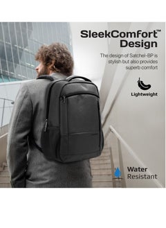 PROMATE Promate Travel Laptop Backpack, Premium Sleek Lightweight Laptop Bag with Multiple Spacious Compartments, Tablet Pocket, Water-Resistance and Secure Zippers for 15.6-inch Laptops, Tablets, Satchel-BP  - Image 2