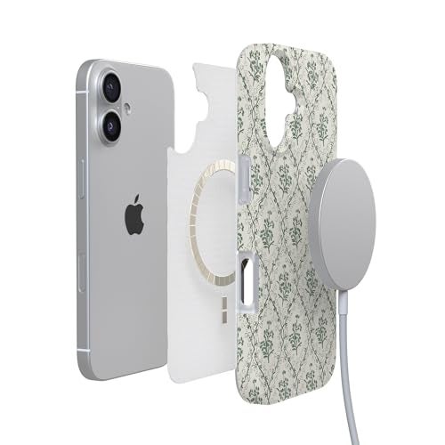 Casely iPhone 17 Case | Sage Tapestry | Floral Vines | Compatible with MagSafe | Classic Ultra Slim Design - Image 5