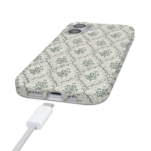 Casely iPhone 17 Case | Sage Tapestry | Floral Vines | Compatible with MagSafe | Classic Ultra Slim Design - Image 4