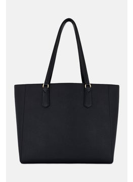 Michael Kors Women Hardware Logo Tote Bag 30 H x 35 L x 14 W cm, Black  - Image 3