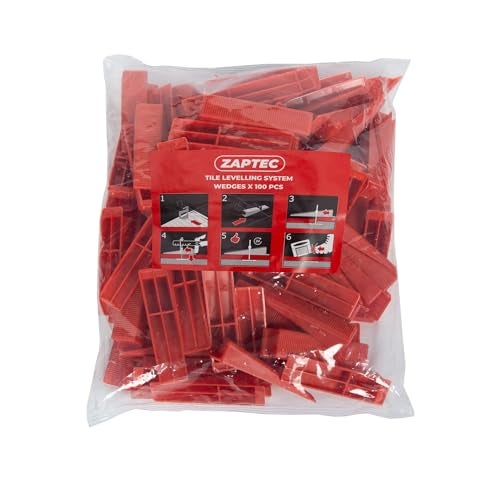 Zaptec Plastic Tile Levelling Wedges For Removing Lippage Unevenness During Tile Laying In Both Floor & Walls (Pack of 100 Pieces) - Image 3