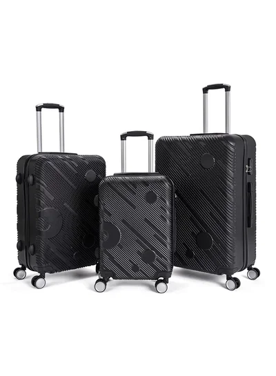 LIMRA Travel Bags From limra it consists of 3 luggage bags with a modern design and a solid black color