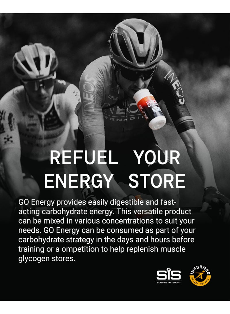 SIS GO Electrolyte Powder | 200mg Sodium | 36g Carbohydrates | Hydration | Energy | Easily Digestible | Lemon Flavour | 40 Servings | 1.6kg - Image 3