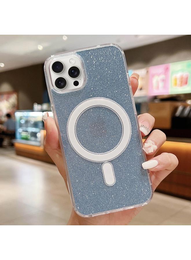 S-TOP Case For iPhone 14 Pro Max Acrylic Transparent Glitter MagSafe Phone Case - Image 1