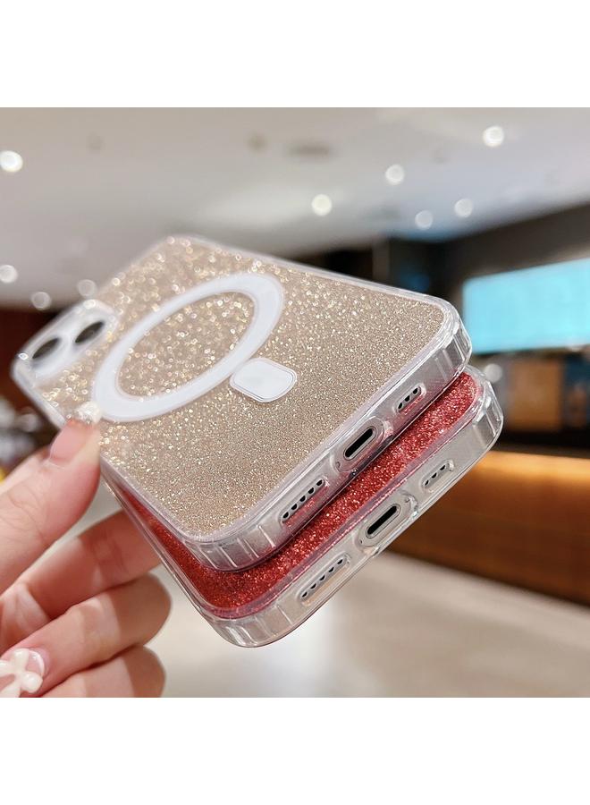 S-TOP Case For iPhone 14 Pro Max Acrylic Transparent Glitter MagSafe Phone Case - Image 5