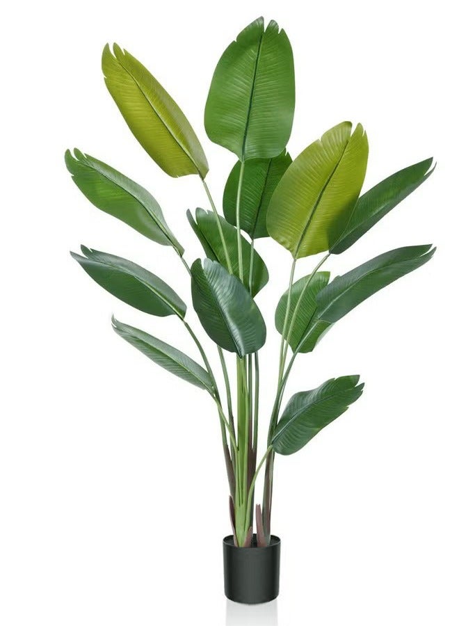 Generic 160cm Artificial Banana Trees, Artificial Bird of Paradise Plant with Pot,for Home Office Living Room Indoor Decor  - Image 1