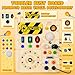 OAKJAR Busy Board Montessori Toys for 1 Year Old Busy Board with 13 Led Light Wooden Toddler Educational Travel Toy 1 Year Old BoyGirl Gifts - Image 4