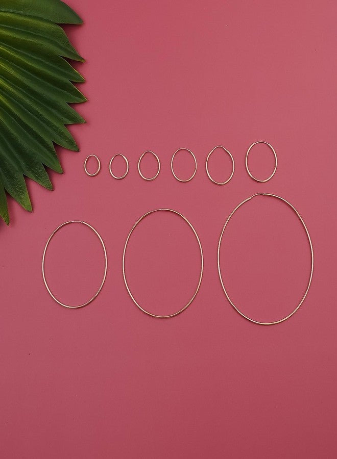 PORI JEWELERS Real Solid 14K Gold 1MMx40MM Round Endless Hoop Earrings -Great for Earrings, Second Hole, Lip, Nose, or Cartilage Piercings - Image 4