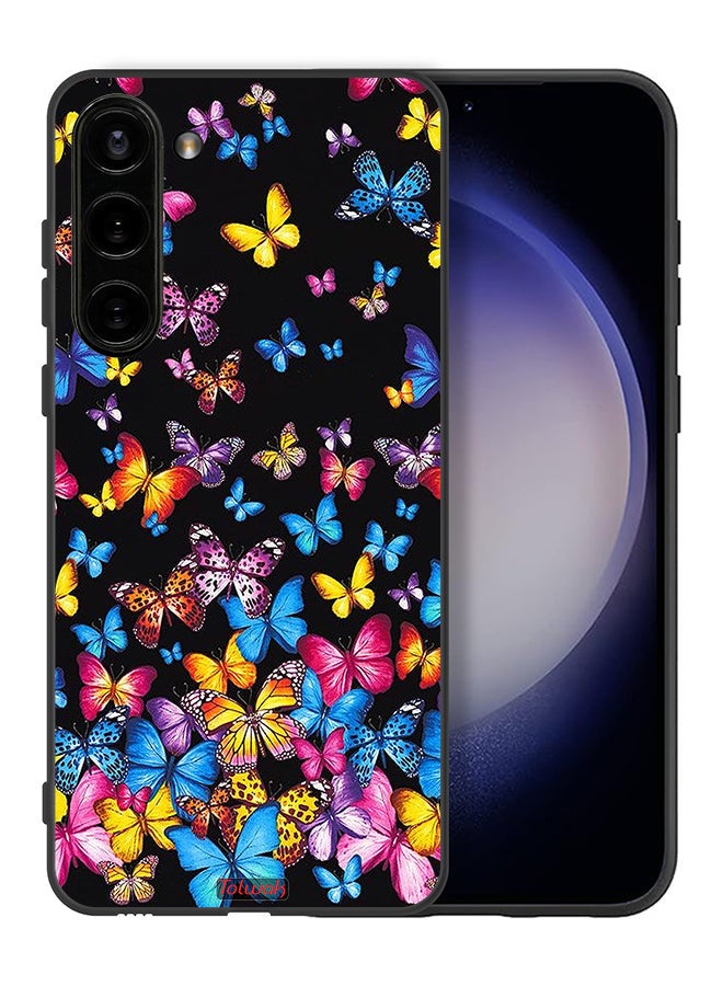 Tolwak Samsung Galaxy S23 5G Protective Case Cover Colorful Butterflies - Image 2