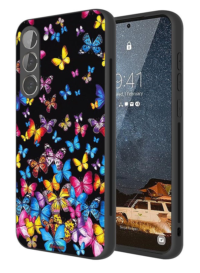 Tolwak Samsung Galaxy S23 5G Protective Case Cover Colorful Butterflies - Image 1