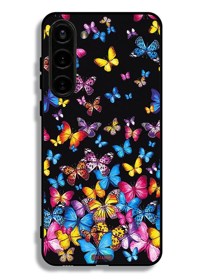 Tolwak Samsung Galaxy S23 5G Protective Case Cover Colorful Butterflies - Image 3