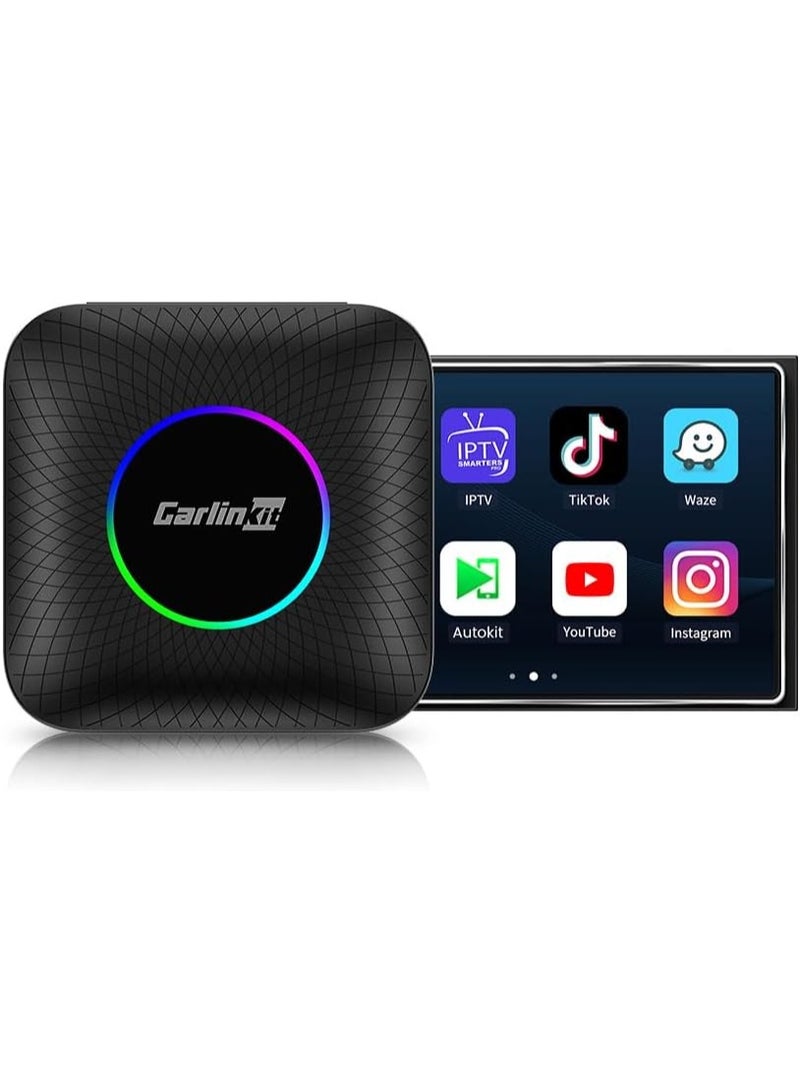 Carlinkit Wireless CarPlay & Android Auto Adapter, USB Plug & Play Smart Car Dongle for iPhone & Android - Image 1