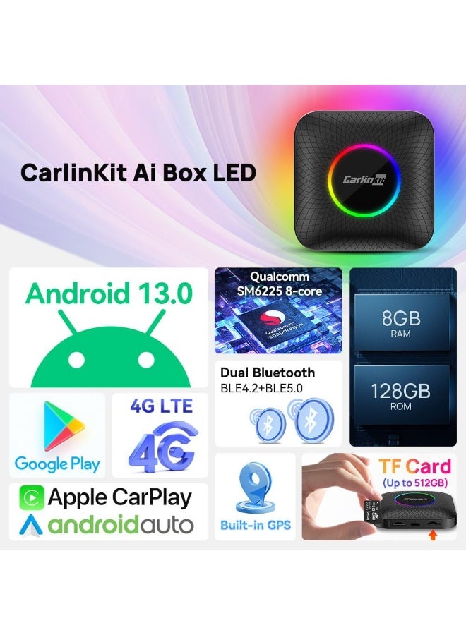 Carlinkit Wireless CarPlay & Android Auto Adapter, USB Plug & Play Smart Car Dongle for iPhone & Android - Image 2