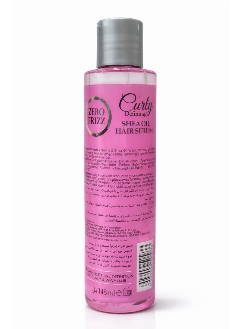 Zero Frizz Curly Defining Shea OIL Hair Serum 148ml - Image 3