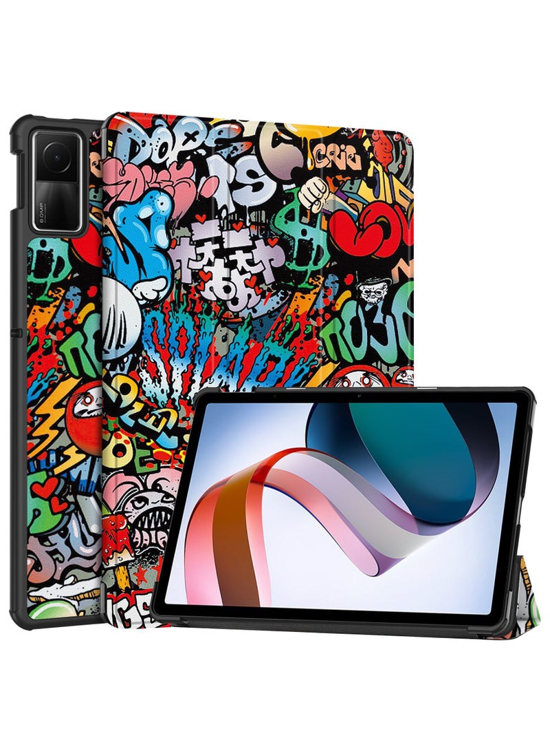 General Tablet Case Compatible With Xiaomi Redmi Pad SE 11inch 2023 Case Tri-Fold Smart Case,Hard PC Back Shell Slim Case Multi-Viewing Angles Stand with Auto Wake Sleep Pad Case 