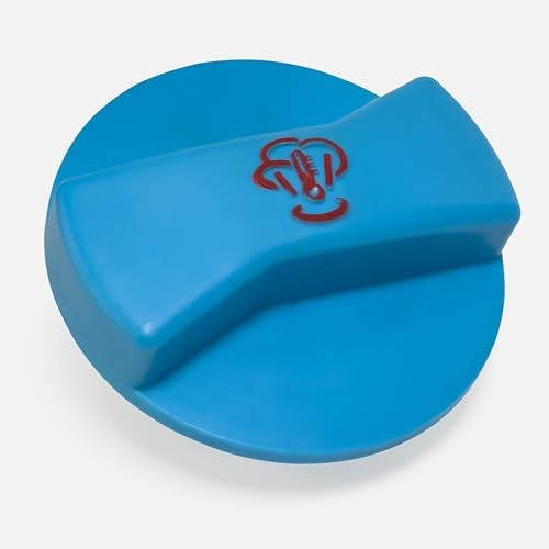 Click&Fit Blue Coolant Overflow Reservoir Cap compatible with Audi 2000-2012, VW 1999-2012 engine antifreeze expansion tank lid 1J0121321B, 3B0121321, thread dia 2.42in (61.8 mm) - Image 5