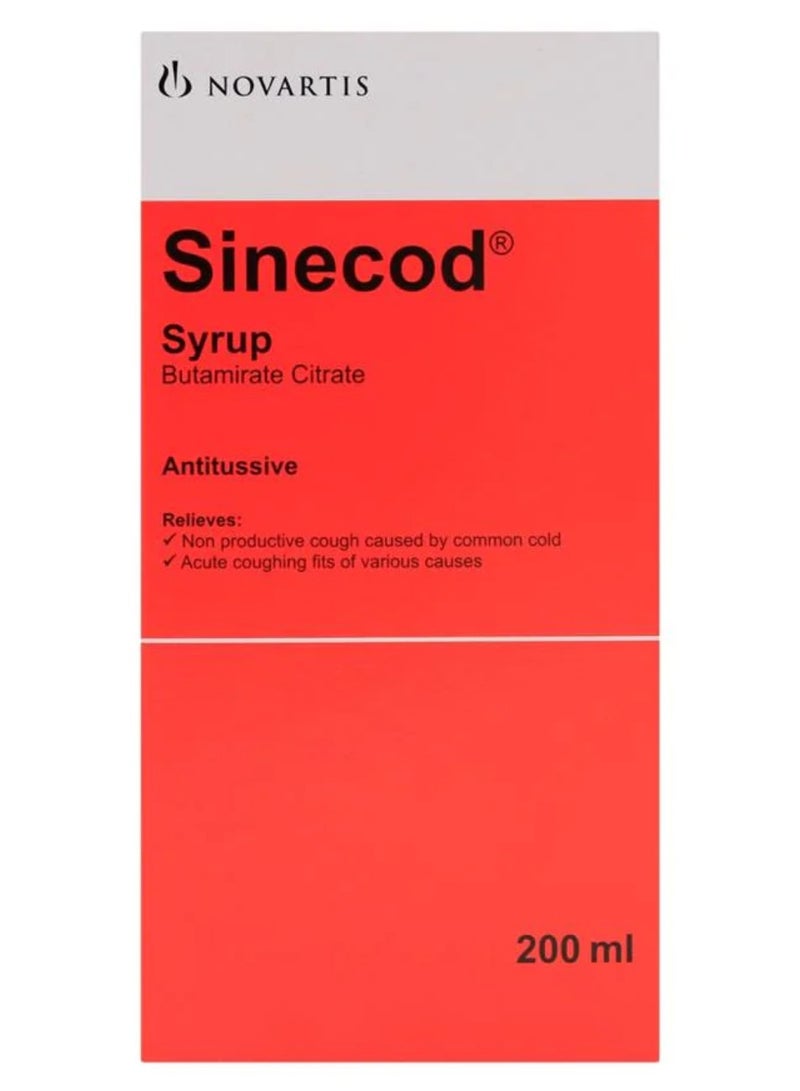 Sinecod Cough Syrup 200ml