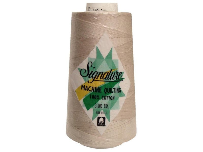 Signature Thread Cotton Qlt 40wt 3000yd Ivory Thread - Image 1