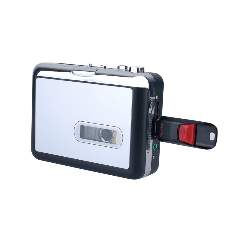 Double Cassette Player USB Tape To MP3 Converter With MP3 Audio Capture And USB Flash Drive Transfer Model 231 - Image 1