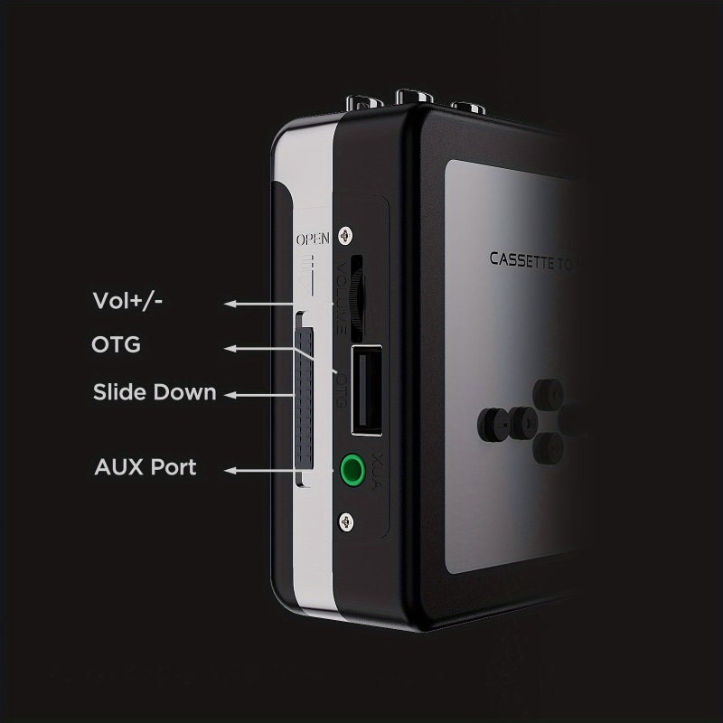 Double Cassette Player USB Tape To MP3 Converter With MP3 Audio Capture And USB Flash Drive Transfer Model 231 - Image 5