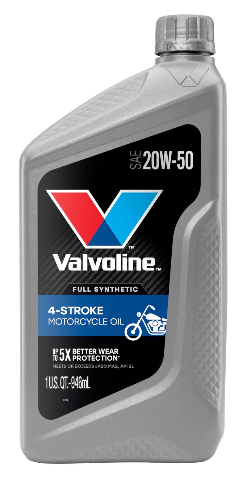 Valvoline 4Stroke Motorcycle Full Synthetic 20W50 Motor Oil 1 Quart