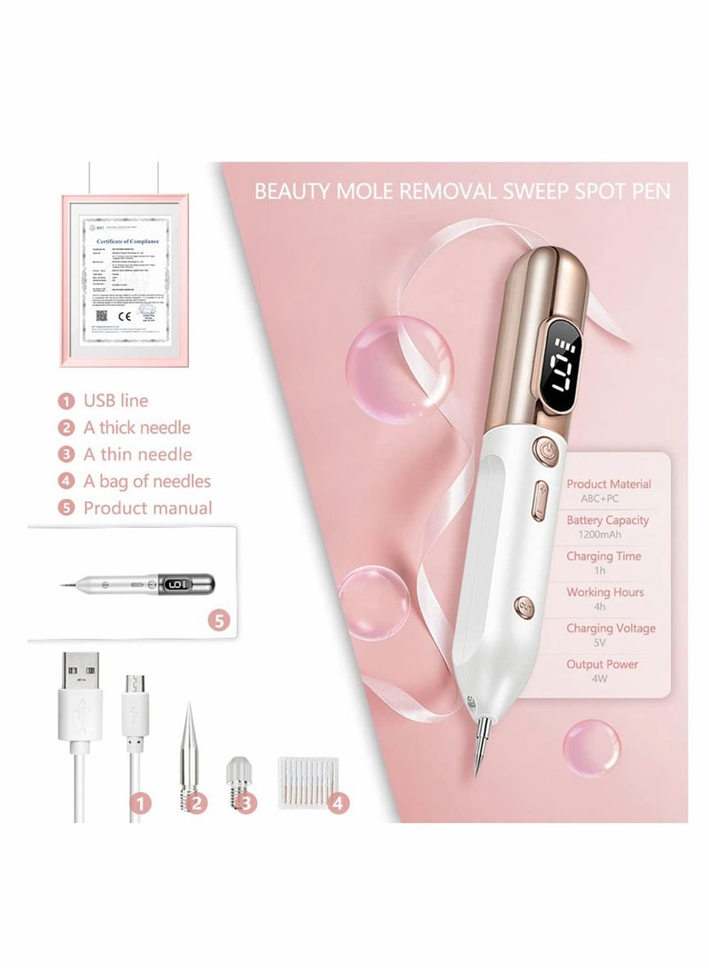 KASTWAVE - Skin Tag Remover, KASTWAVE Skin Tag Removal Kit Tools with Home Usage USB Charging/30 Replaceable Device to Remove Skin Tags- Gold - Image 1
