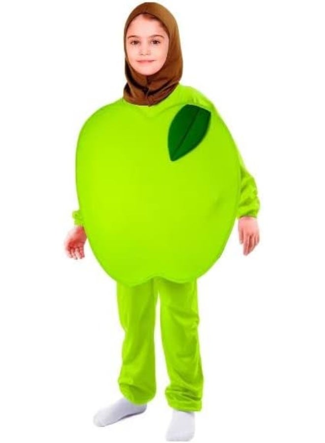 Green Apple Costume for Kids Fancy Dress
