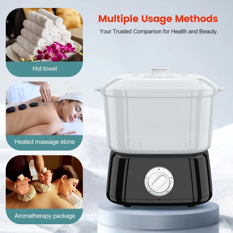 StateRiver Hot Towel Warmer, Rapid Heating Towel Steamer for Facials can Hold 12 Mini Wet Towels, Portable Mini Towel Warmer for Bathroom,Spa and Salon. - Image 3