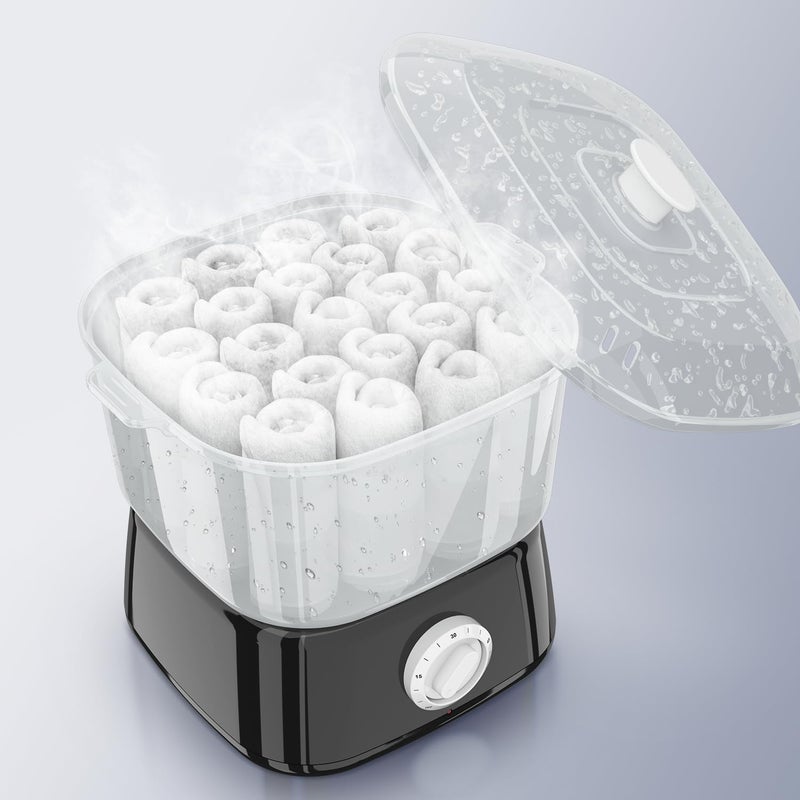 StateRiver Hot Towel Warmer, Rapid Heating Towel Steamer for Facials can Hold 12 Mini Wet Towels, Portable Mini Towel Warmer for Bathroom,Spa and Salon. - Image 5
