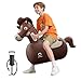 QPAU Infatable Bouncy Horse Toys with Hand Pump Heavy Duty Giant Bouncy Pal 220lbs Load Capacity Ride On Bouncy Animal Hopper Toy Indoor Outdoor Bouncers for Kids Girls Boys Ages 5 - Image 2