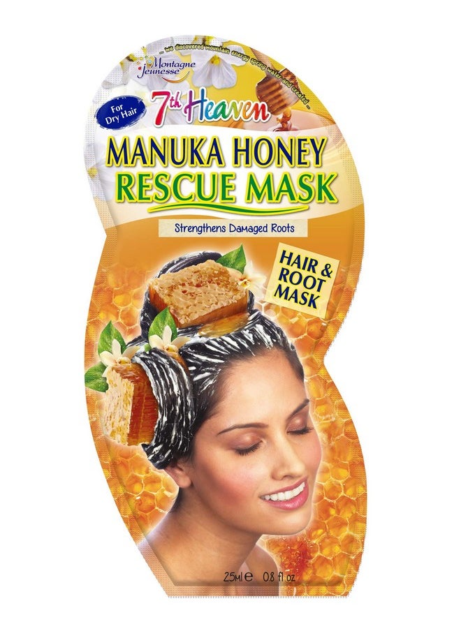 7th Heaven - Manuka Honey Hair Mask And Root Rescue Mask With Pulped Coconut Oil And Cold Pressed Abyssian Oil To Strengthen Damaged Roots Ideal For Dry Hair Pack Of 2 - Image 1
