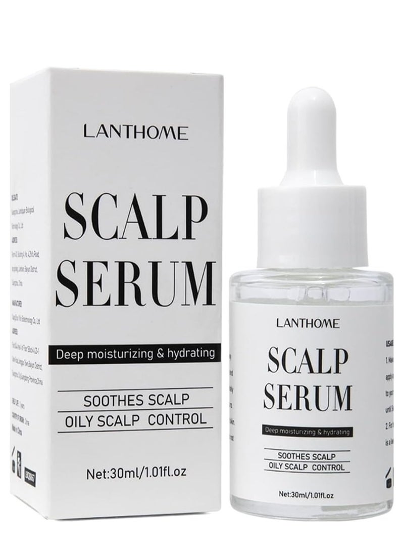 لانثوم العناية بفروة الرأس خلاصة مهدئة ، خلاصة فروة الرأس النعناع المرطبة ، تساعد على منع جفاف فروة الرأس وتقوية الشعر ، تنعش وتغذي فروة الرأس ، تمنع تساقط الشعر ، تتحكم في الزيوت خلاصة فروة الرأس المهدئة 30 مل - Image 1